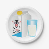 Milchglas Pappteller (Vorderseite)