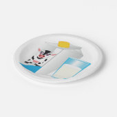 Milchglas Pappteller (Schrägansicht)