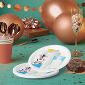 Milchglas Pappteller