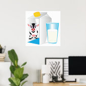 Milchglas Poster (Heimbüro)