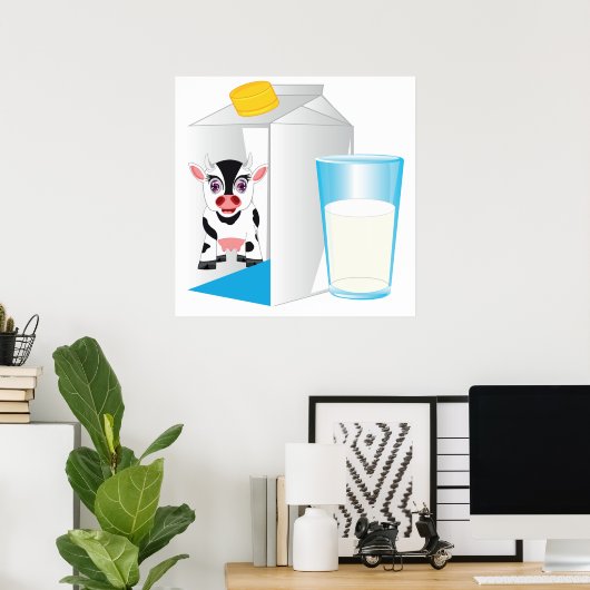 Milchglas Poster (Heimbüro)