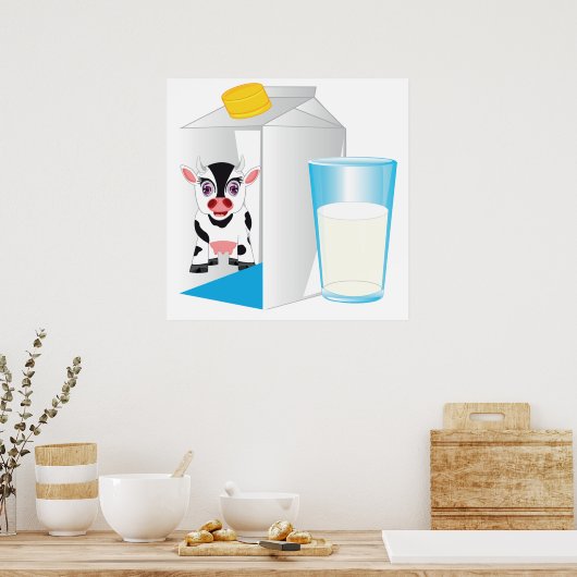 Milchglas Poster (Küche)