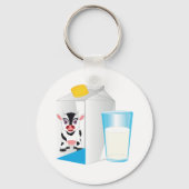 Milchglas Schlüsselanhänger (Vorderseite)