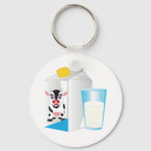 Milchglas Schlüsselanhänger (Rückseite)
