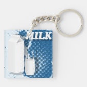 Milchglas Schlüsselanhänger (Rückseite)