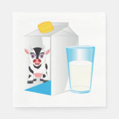 Milchglas Serviette (Vorderseite)