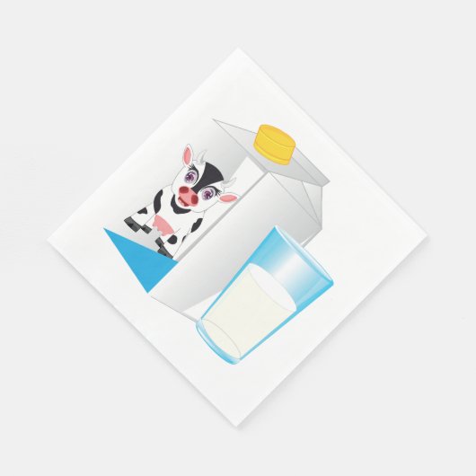 Milchglas Serviette (Ecke)