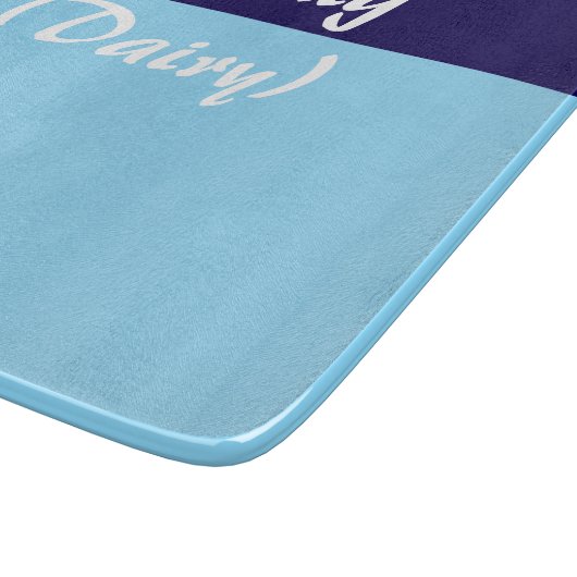 Milchig Milch Kosher Kitchen Cutting Board Schneidebrett (Ecke)