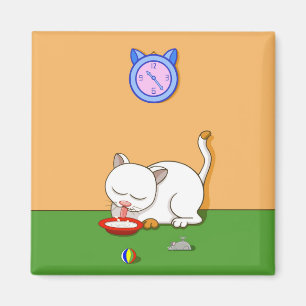 Milchige Katze Magnet