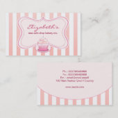 milchige Kuchen-Visitenkarte Visitenkarte (Vorne/Hinten)