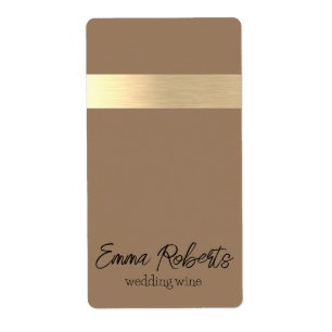 Milchkaffee Brown Gold Foil Rustikale Imitate
