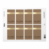 Milchkaffee Brown Gold Foil Rustikale Imitate (Vorne)