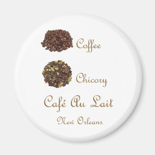 MILCHKAFFEE-NEW ORLEANS KAFFEE-ZICHORIE MAGNET