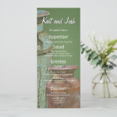 Milchkannen Vintages Metall Rustikale Antique Mono Menükarte (Stehend Vorderseite)