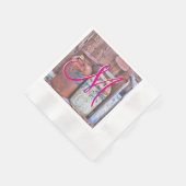 Milchkannen Vintages Metall Rustikale Antique Mono Serviette (Ecke)