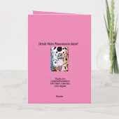 Milchkarte Kindergeburtstag Karte (Rückseite)