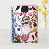 Milchkarte Kindergeburtstag Karte (Gelbe Blume)