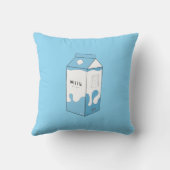 Milchkarton-Design Kissen (Rückseite)
