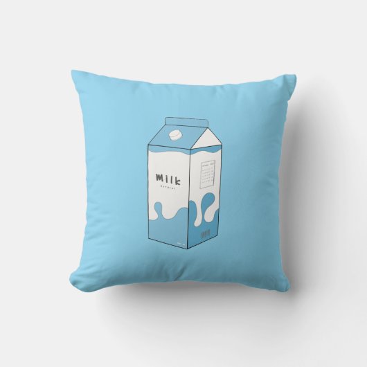 Milchkarton-Design Kissen (Vorderseite)
