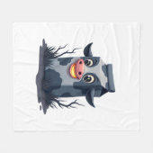 Milchkarton-Kuh Fleecedecke (Vorderseite (Horizontal))