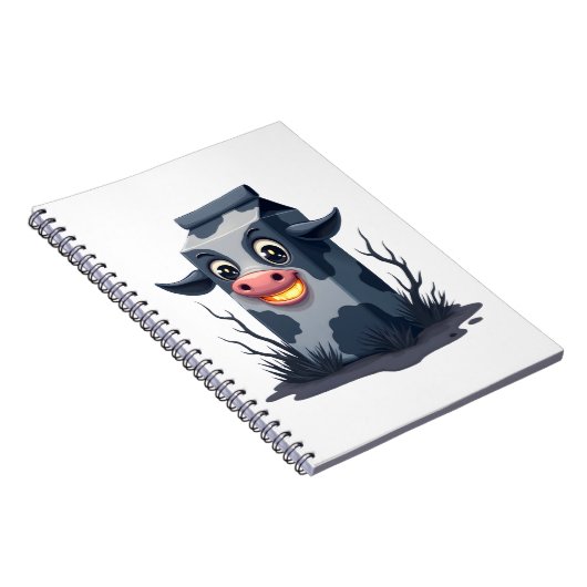 Milchkarton-Kuh Notizblock (Rechte Seite)