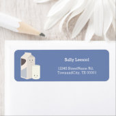 Milchkarton und Glas | Rücksendeadresse (Insitu)