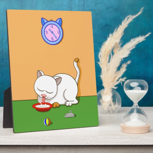 Milchkatze Fotoplatte (Seite)