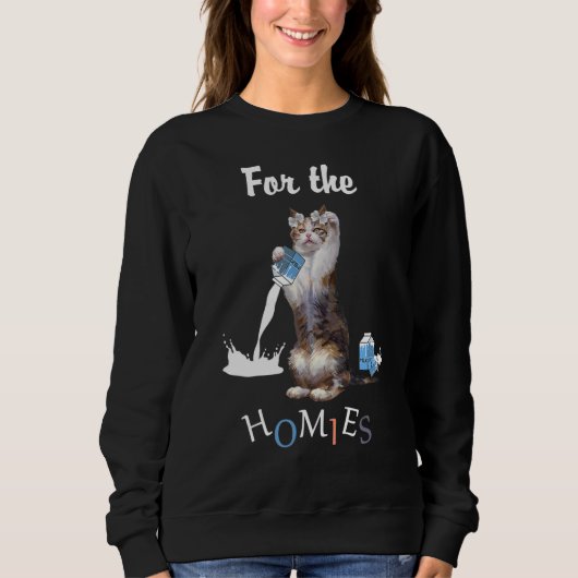 Milchkatze für die Häuser Sweatshirt (Vorderseite)