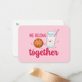 Milchkekse Niedlicher Valentinstag im sonnigen Kla Mitteilungskarte