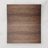 Milchkonserven Land Hochzeit rustikalen alten Baue Platzkarte (Innenseite Aufgefaltet)