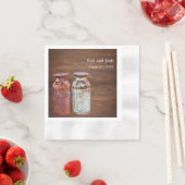 Milchkonserven Land Hochzeit rustikalen alten Baue Serviette (Beispiel)