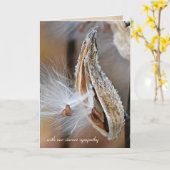 Milchkraut-Beileid Karte (Gelbe Blume)