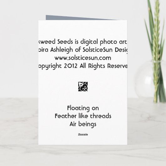 Milchkraut Karte (Rückseite)