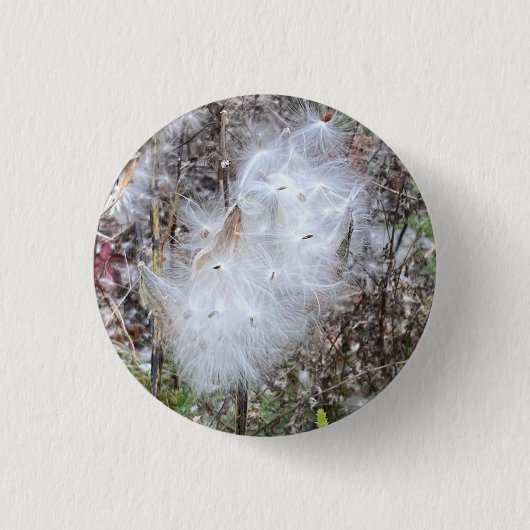 Milchkraut und Seide Button (Vorderseite)