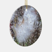 Milchkraut und Seide Keramik Ornament (Rechts)