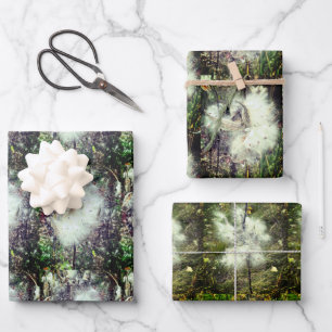 Milchkrautfrüchte, Samen und Seide Recoleta Geschenkpapier Set