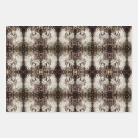 Milchkrautfrüchte, Samen und Seide | San Telmo | Geschenkpapier Set (Vorderseite 2)