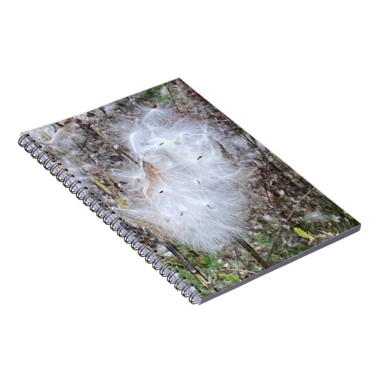 Milchkrautsamen und Seidenspirale Notizblock (Rechte Seite)
