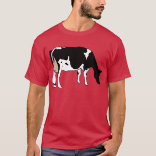 Milchkuh, Holstein, Schwarz-Weiß, Originalzeichnun T-Shirt