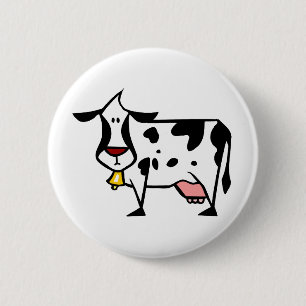 Milchkuh-Knopf Button