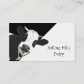 Milchkuh-Milchkuh-Milch-Spaß Holstein Visitenkarte (Rückseite)