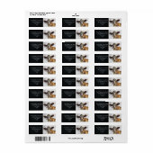 Milchkuh Red Holstein Niedliche Rücksendeadresse (Vorne)