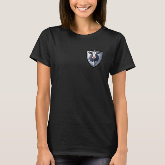 Milchkuh Schild T-Shirt (Vorderseite)
