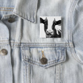 Milchkuh - Schwarzweiss-Molkereikalb Button (Beispiel)