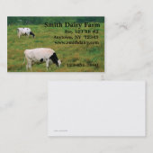 Milchkuh-Visitenkarte Visitenkarte (Vorne/Hinten)