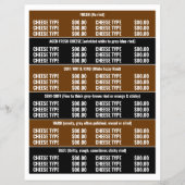 Milchkuhdesign, Käseemongerwerbung Flyer (Hinten)