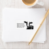 Milchkühe Bauer Adressaufkleber (Insitu)