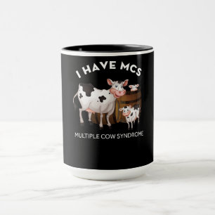Milchkühe Bauer Ich habe MCS Multiple Kuh Syndrom Tasse