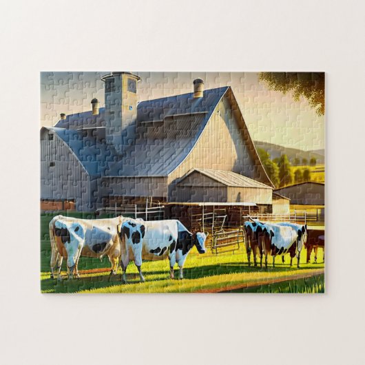 Milchkühe Foto Puzzles Internet Jigsaw Puzzles (Horizontal)