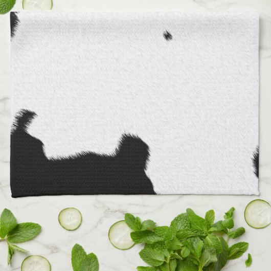 Milchkühe Geschirrtuch (Gefaltet)